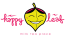 Happy Leaf Milk Tea Place Logo